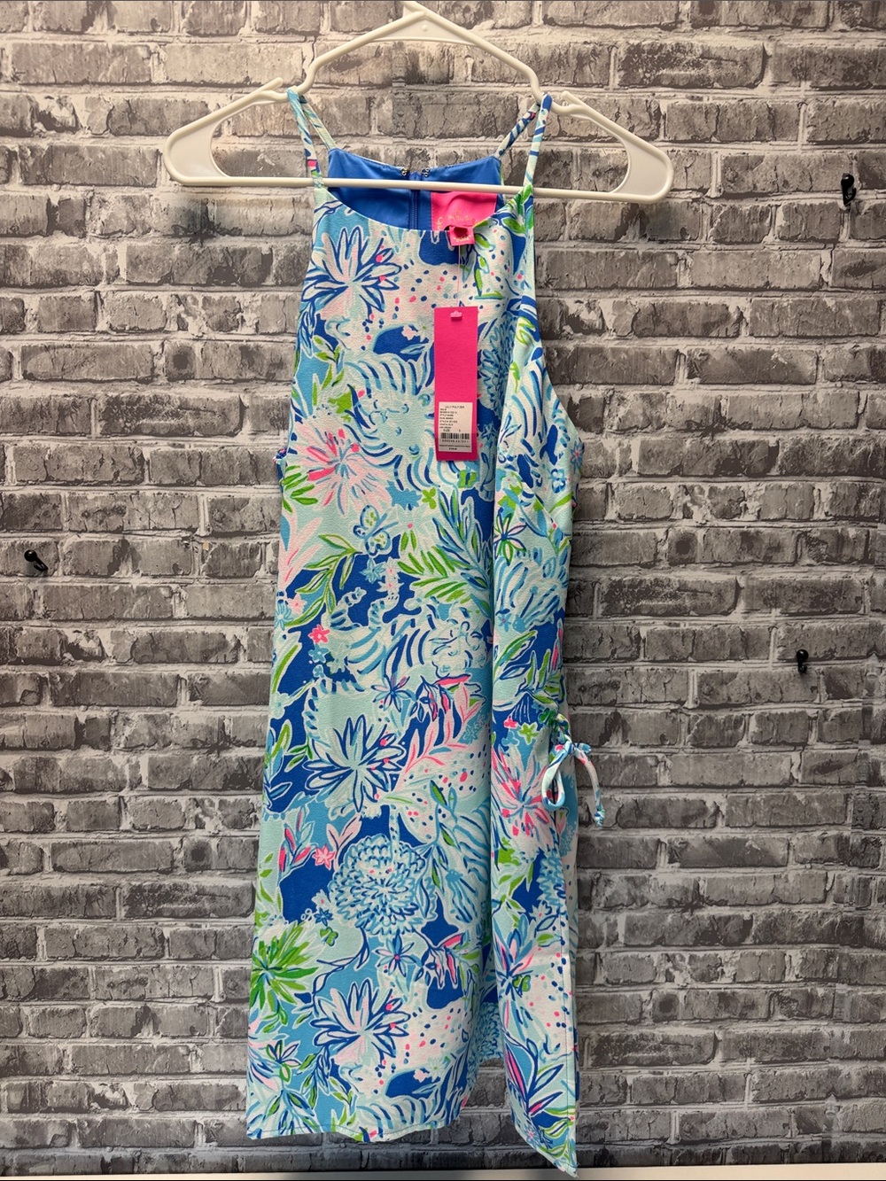 NWT Lilly Pulitzer dress / romper Bright Blue Floral